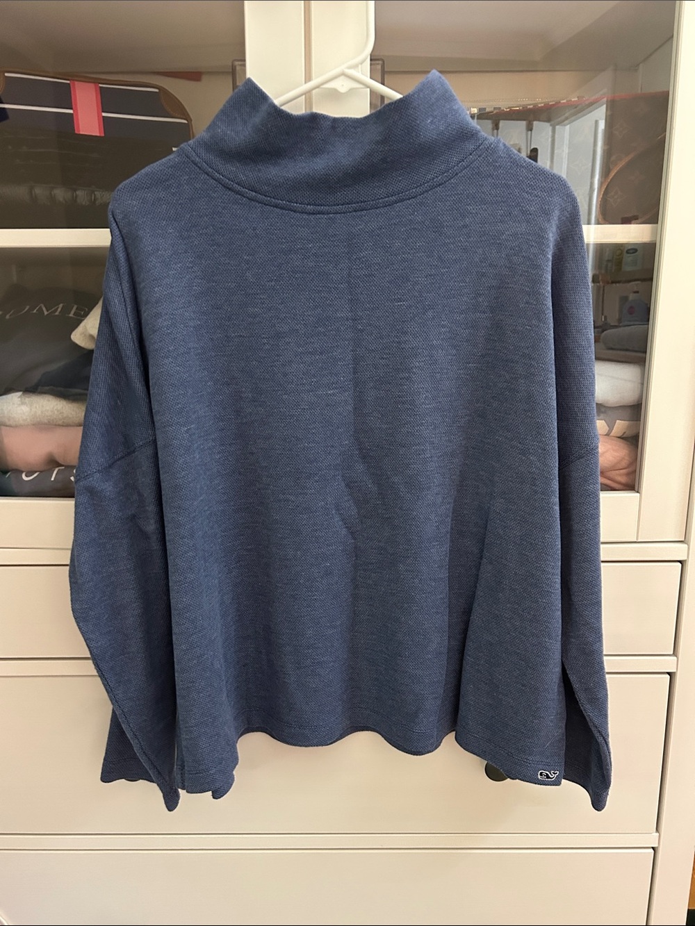 Vineyard Vines Navy Blue Turtleneck Pullover Sweater